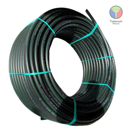 [TUB-PEHD-D40-TELECOM-MONO] Tube PEHD Télécom D40x3,5 – Monotube – Ligne verte – Touret 2400 m